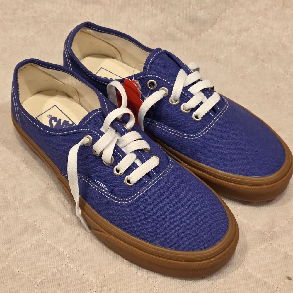 Vans Men's 5.5/Women's 7 Authentic Gum Spectrum Canvas Blue/True White